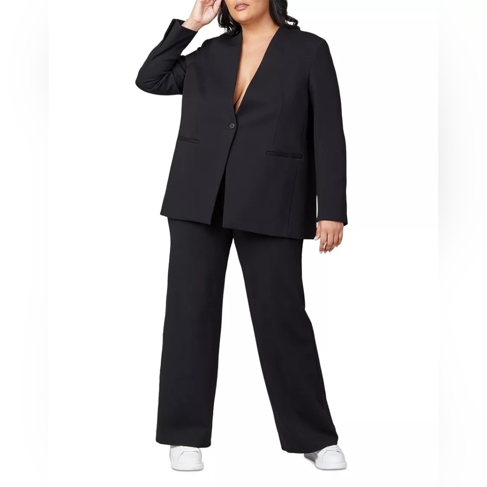 Spanx Perfect Collarless Blazer Black Size 3X